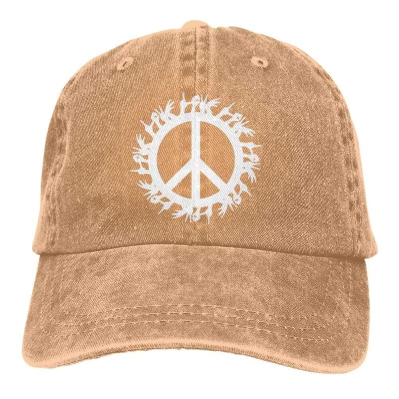 Gorra vintage de paz y amor