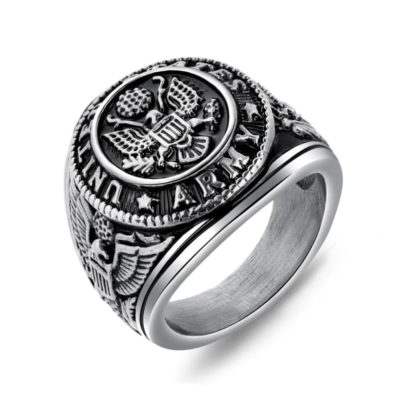 Anillo de sello vintage para hombre de EE. UU.