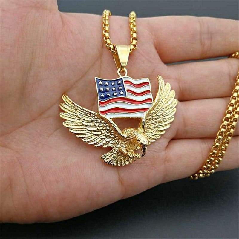 Collar de águila vintage para hombre