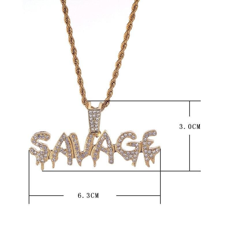 Collar Vintage Bling Bling Rap