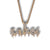 Collar Vintage Bling Bling Rap