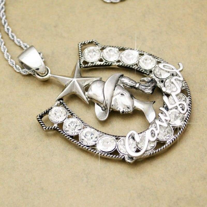 Collar vintage de caza de caballos occidentales