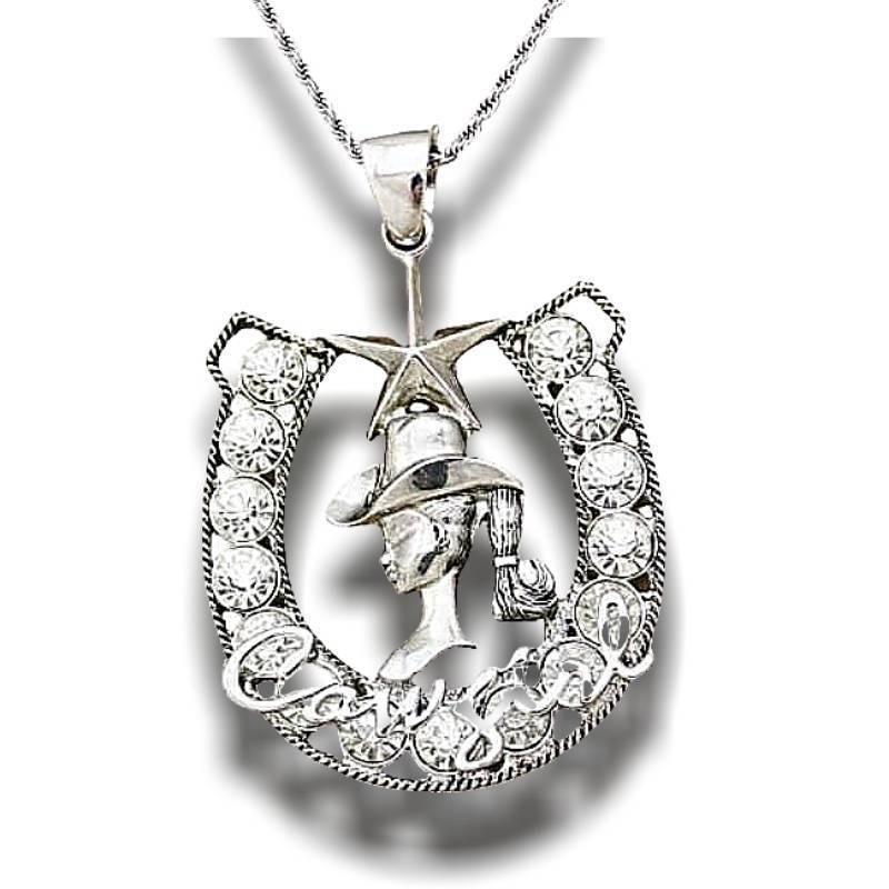 Collar vintage de caza de caballos occidentales