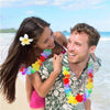 Collar vintage de flores hawaianas