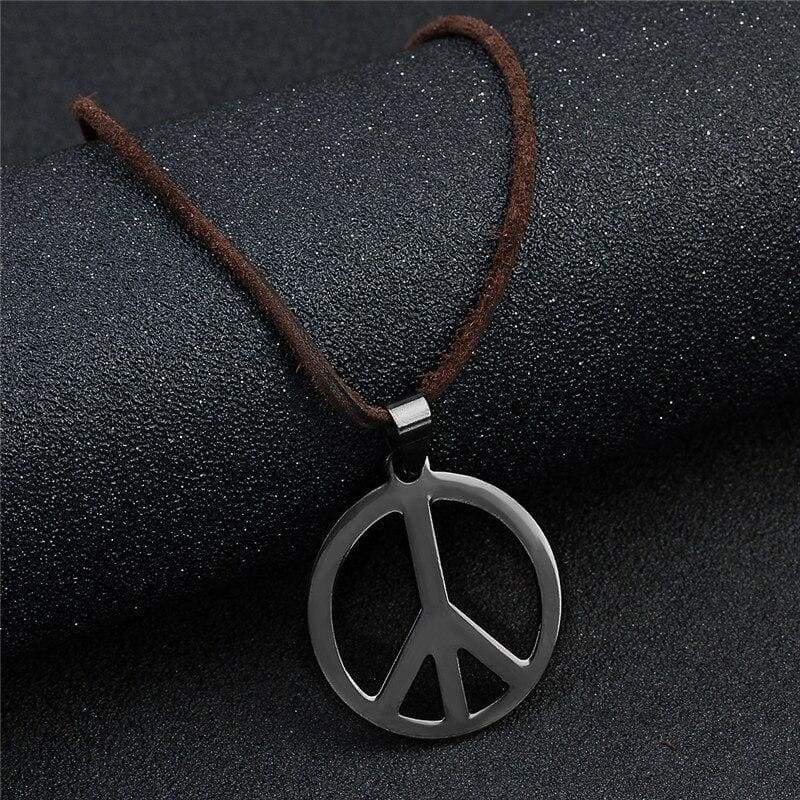 Collar vintage de paz y amor