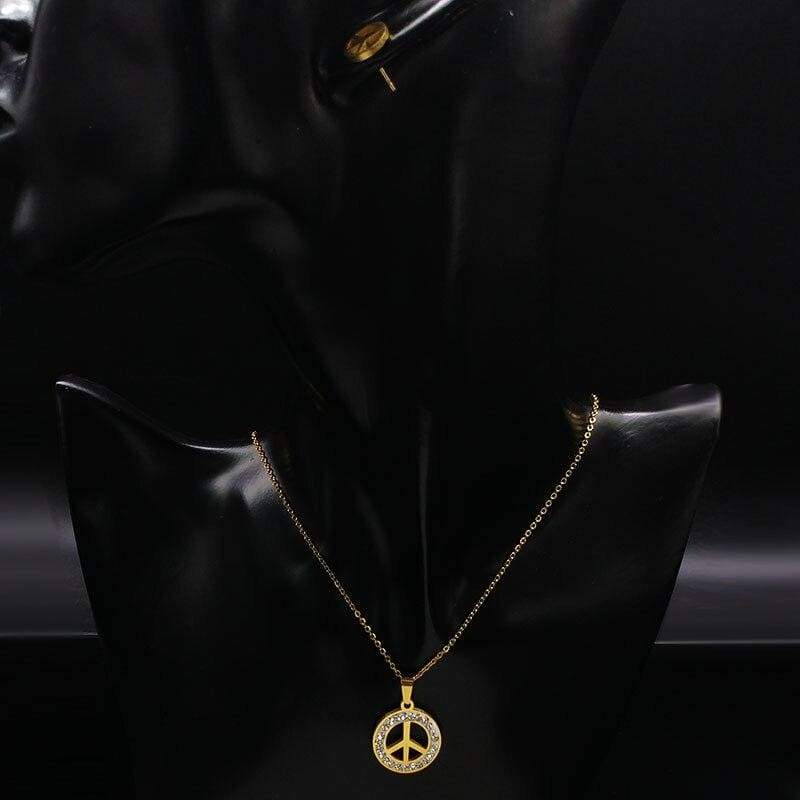 Collar Vintage Paz Y Amor ORO