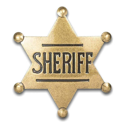 Insignia de sheriff vaquero vintage