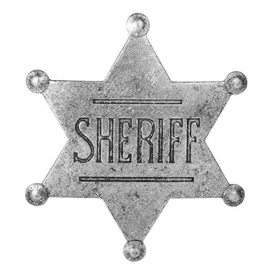 Insignia de sheriff vaquero vintage