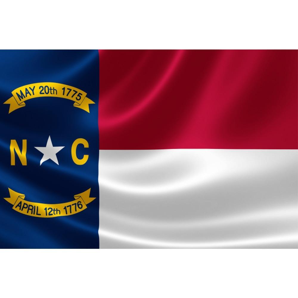 bandera vintage de carolina del norte