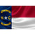bandera vintage de carolina del norte