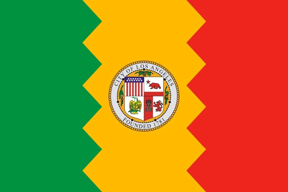 Bandera vintage de Los Ángeles