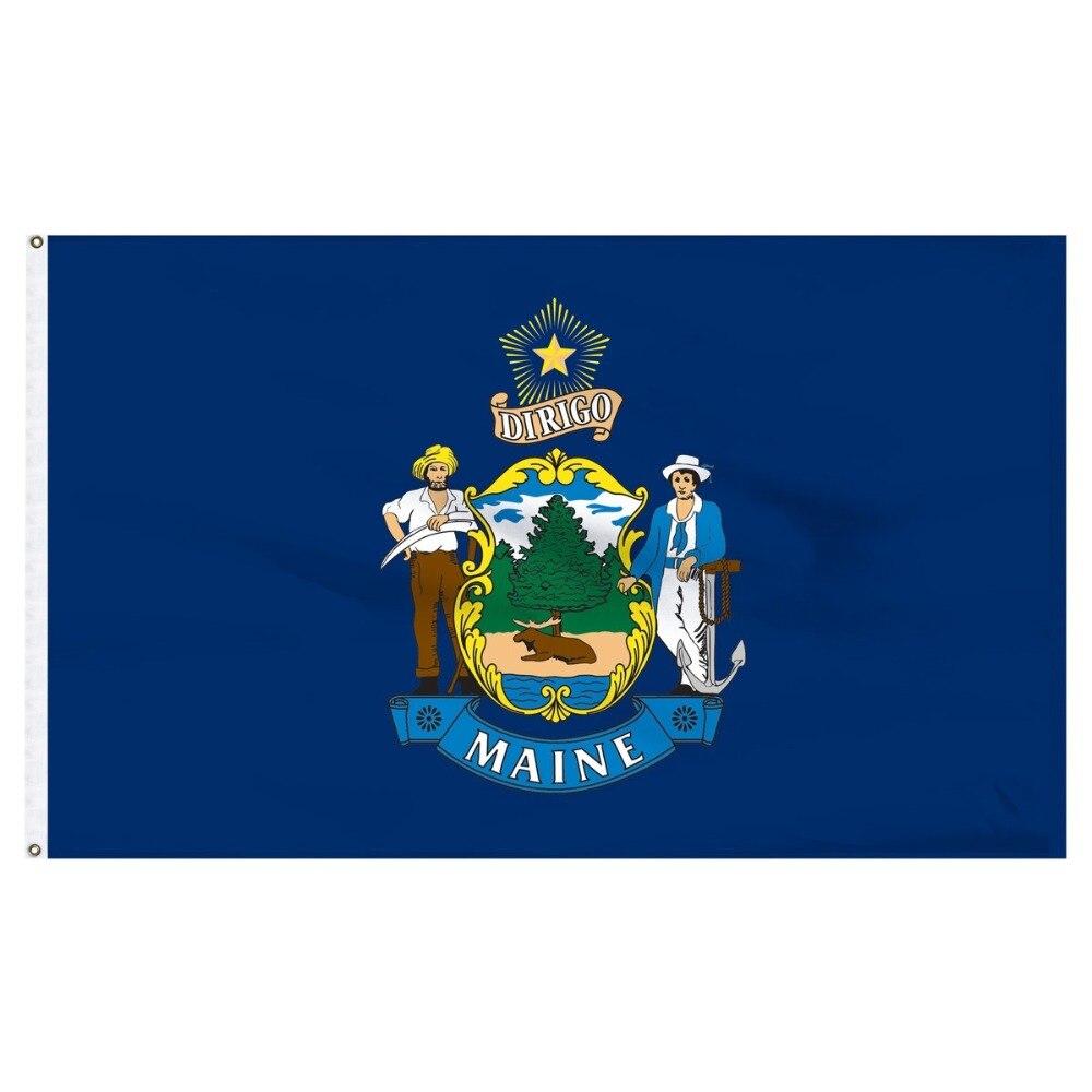 Bandera de la vendimia de Maine