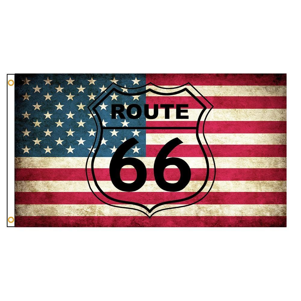 Bandera de la ruta 66 de la vendimia