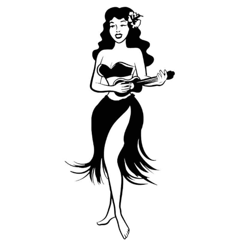 Calcomanías hawaianas vintage