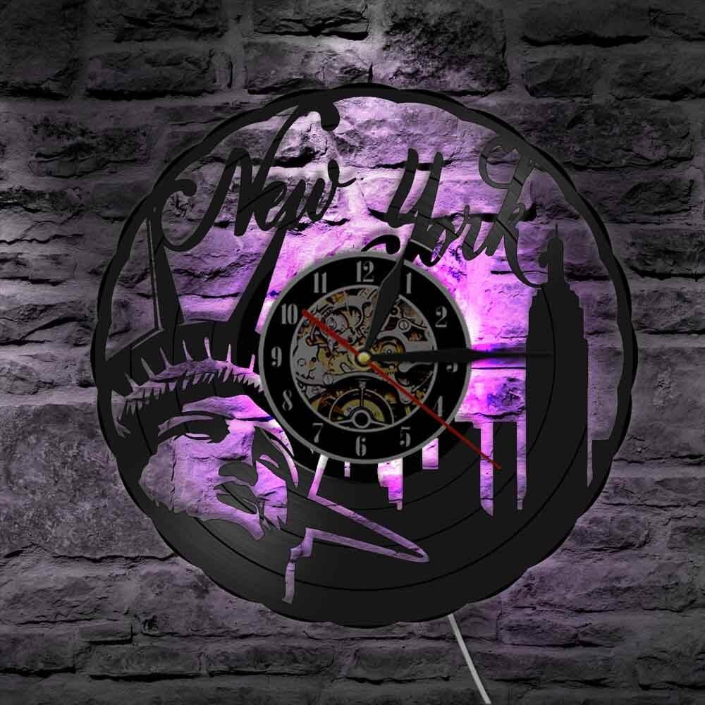 Reloj de pared vintage de diseño de New York