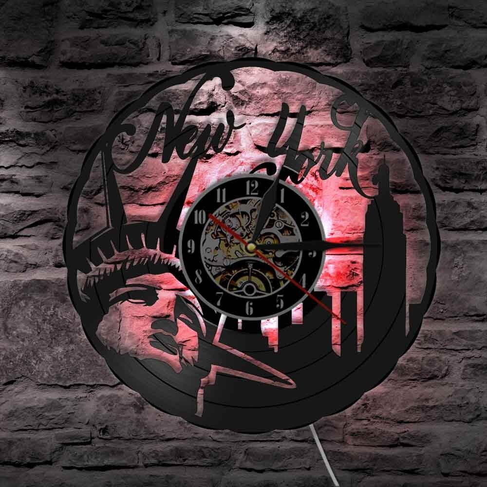 Reloj de pared vintage de diseño de New York