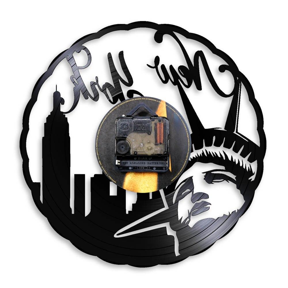 Reloj de pared vintage de diseño de New York