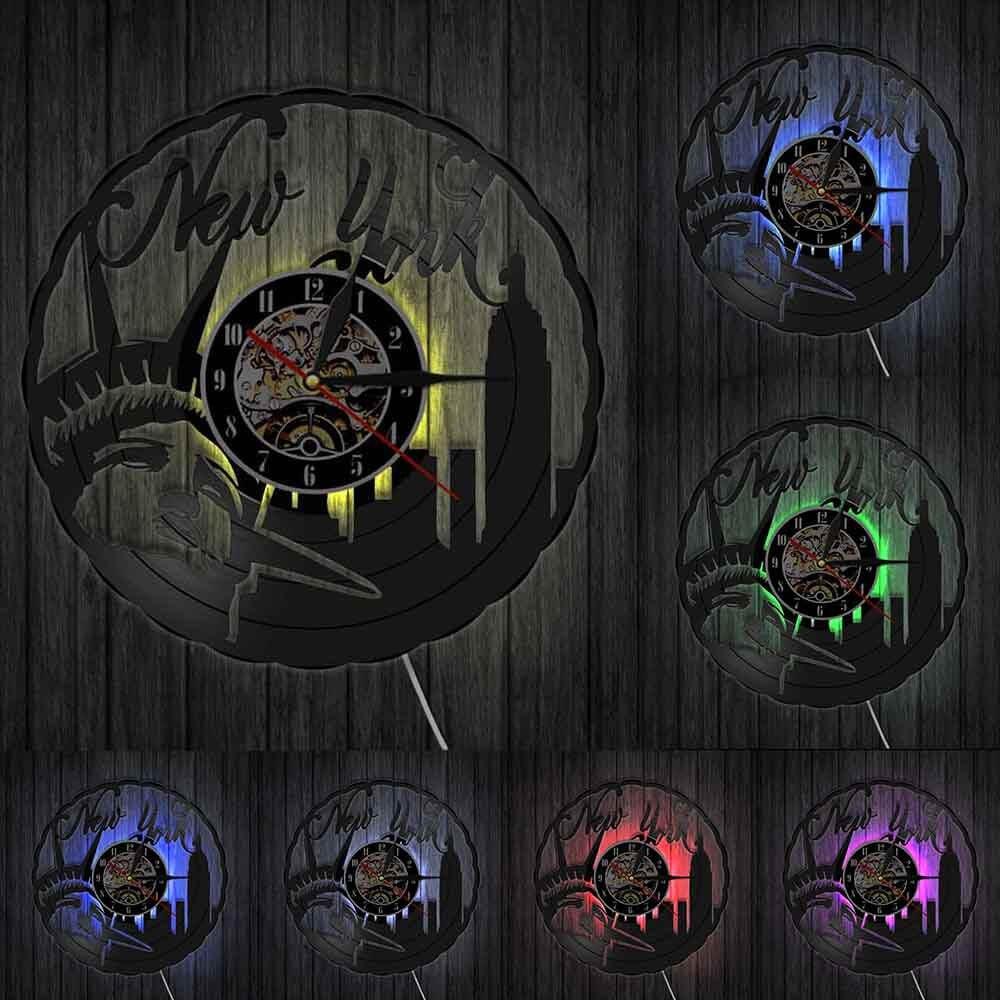 Reloj de pared vintage de diseño de New York