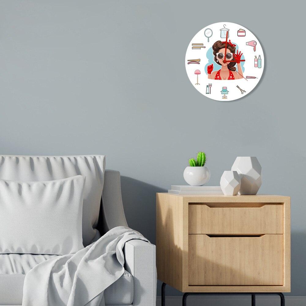 Reloj de pared vintage pin-up