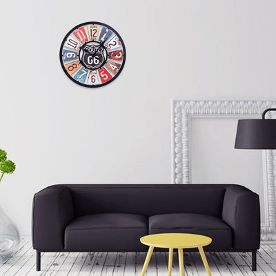 Reloj de pared Vintage Ruta 66