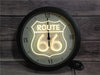 Reloj Ruta 66 de neón vintage