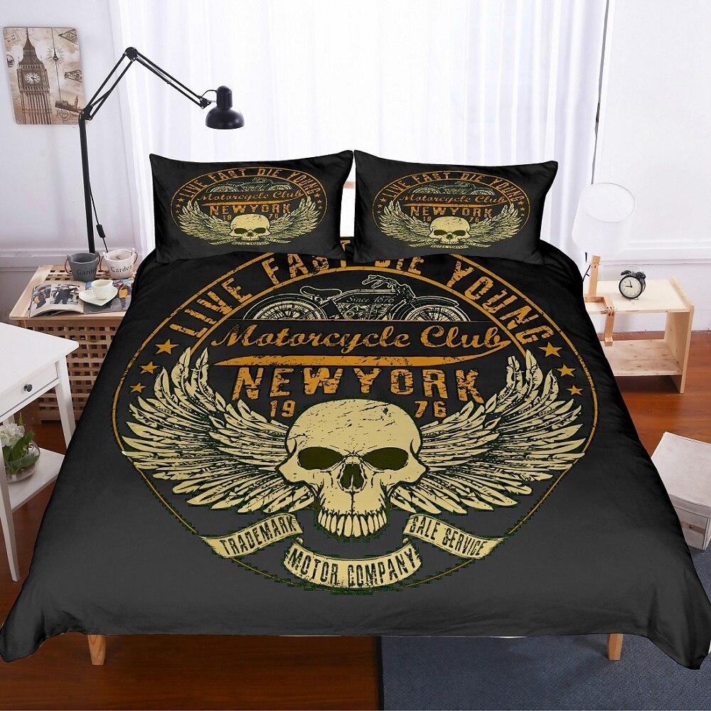 Funda Nórdica Vintage New York Negro