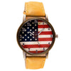 Reloj Vintage Con Bandera Americana