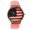 Reloj Vintage Con Bandera Americana