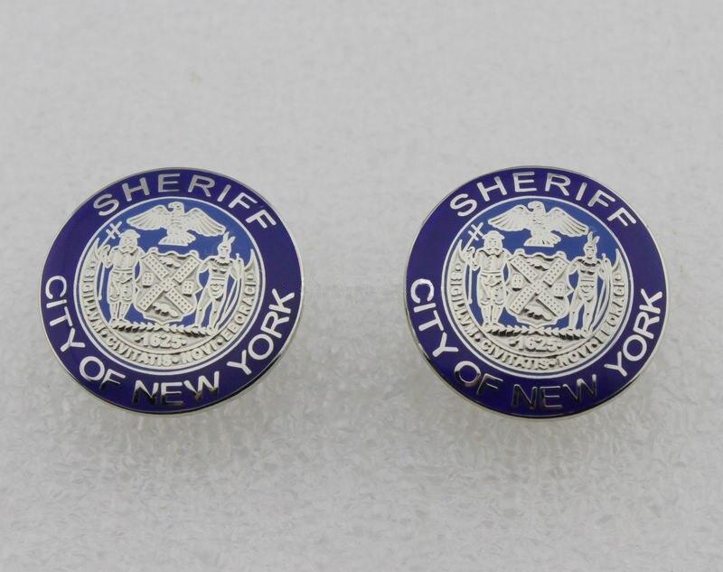 Insignia vintage del sheriff de la ciudad de New York