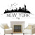 Pegatinas de pared vintage de la ciudad de New York