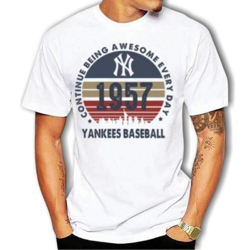 Camiseta de béisbol vintage de los Yankees de New York