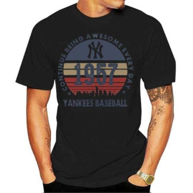 Camiseta de béisbol vintage de los Yankees de New York