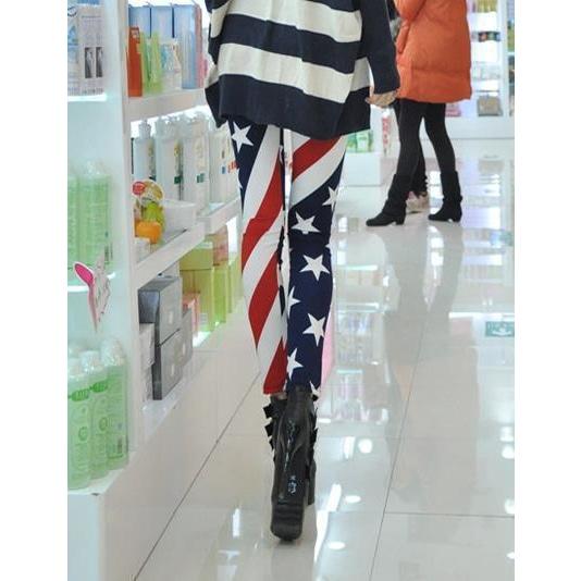 Pantalones vintage de la bandera de EE. UU.