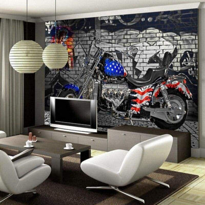 Papel pintado de la bandera americana de la vendimia