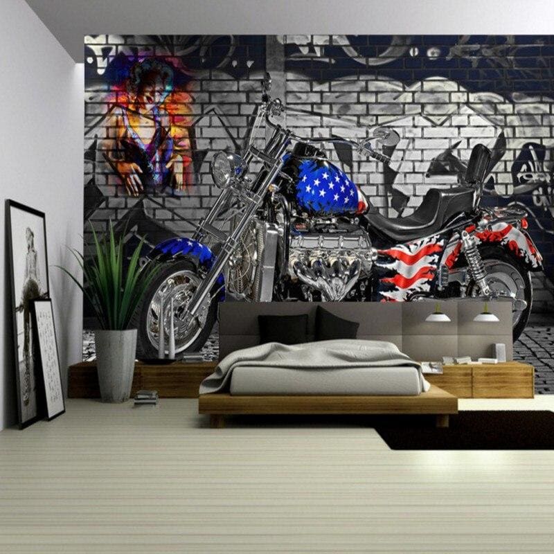 Papel pintado de la bandera americana de la vendimia