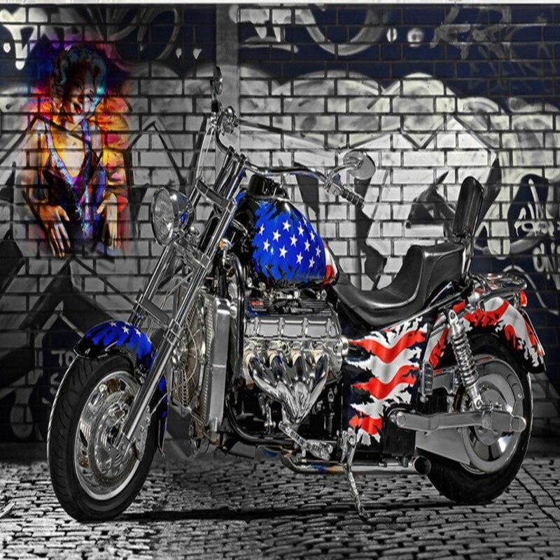 Papel pintado de la bandera americana de la vendimia