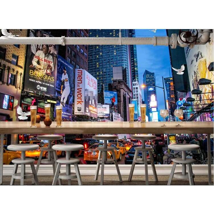 Papel pintado vintage grande New York