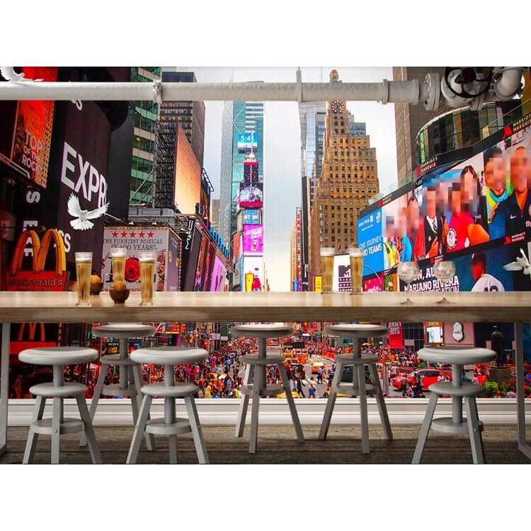 Papel pintado vintage grande New York