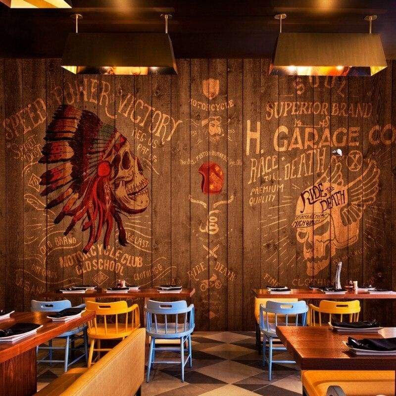 Papel pintado vintage indio