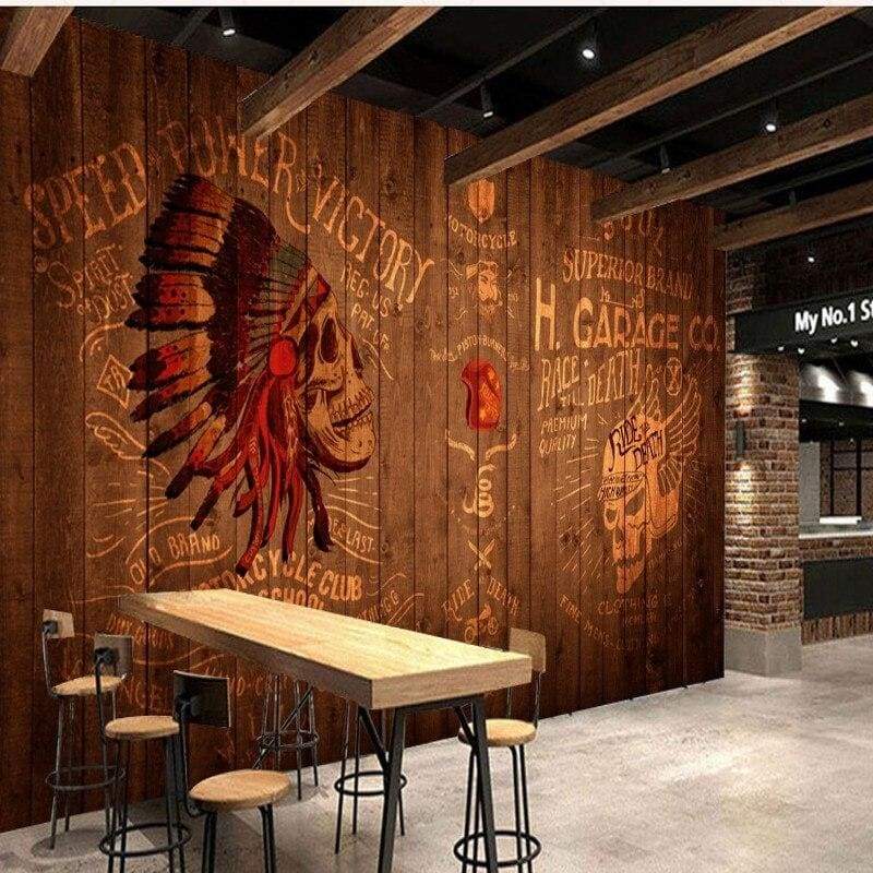 Papel pintado vintage indio