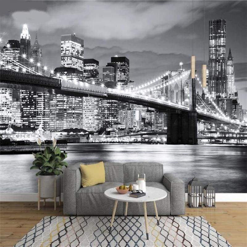Papel pintado vintage con motivos de New York