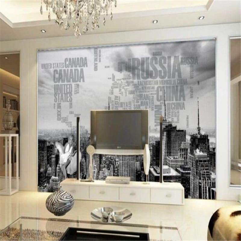 Papel pintado vintage de París, Londres, New York