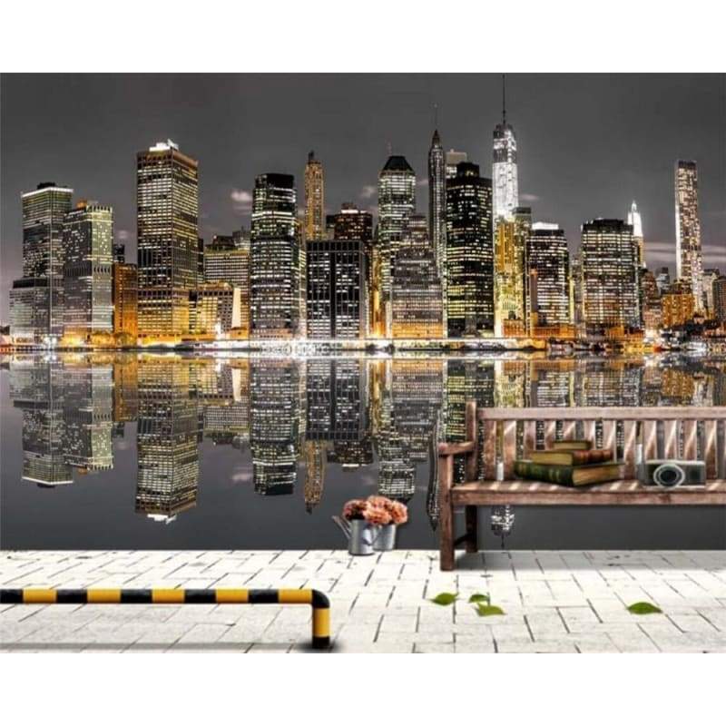 Papel Pintado Paisaje Vintage New York