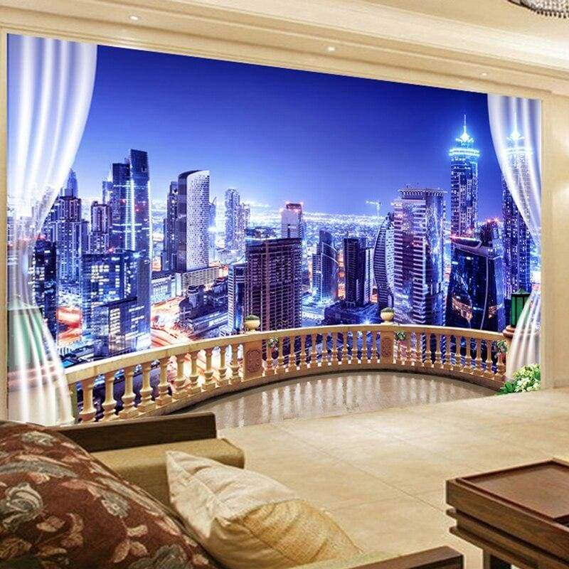 Papel Pintado Vintage Trompe L'Oeil New York