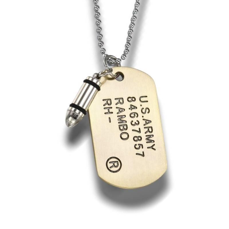 Colgante vintage del ejército estadounidense