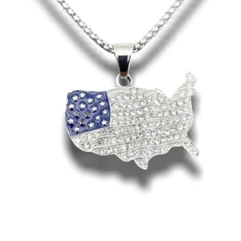 Colgante de mapa vintage de EE. UU.