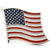 Alfileres de la bandera americana vintage