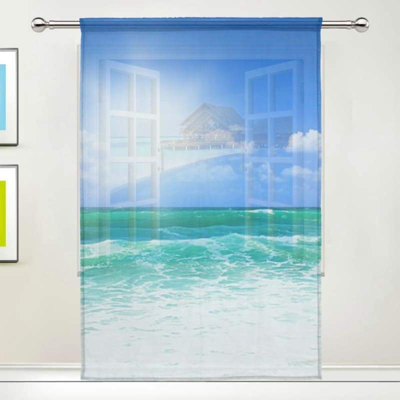 Cortina hawaiana vintage