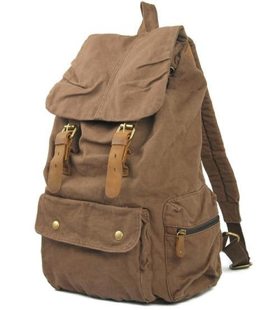 Mochila de cuero vintage para hombre