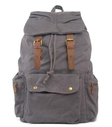 Mochila de cuero vintage para hombre